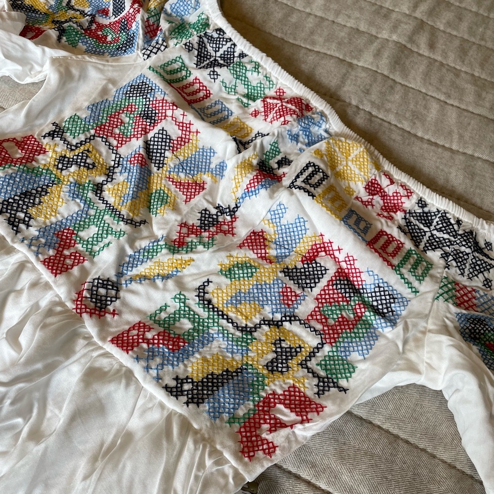 Embroided Mini Dress - Picture 5 of 6
